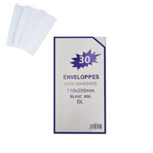 DL White Envelope 30pk