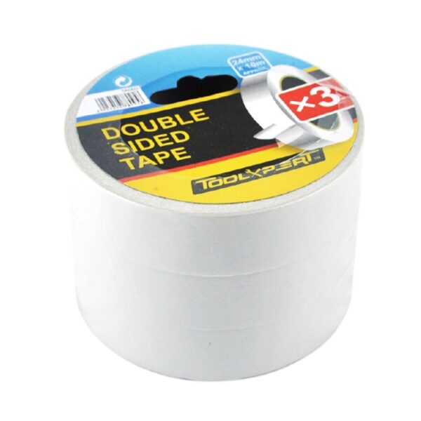 Double Sided Tape 24mm X 10m 3pk