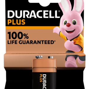 Duracell Plus 9V Alkaline Batteries 1pk +100% Life Guaranteed!