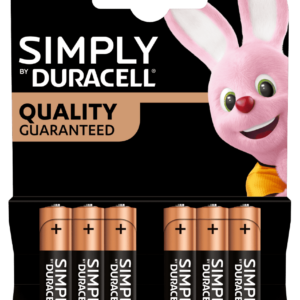 Duracell Simply AAA Alkaline Batteries 6pk