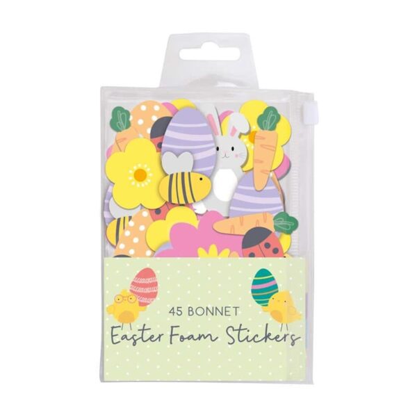 Easter Bonnet Decorations Foam Stickers Assorted