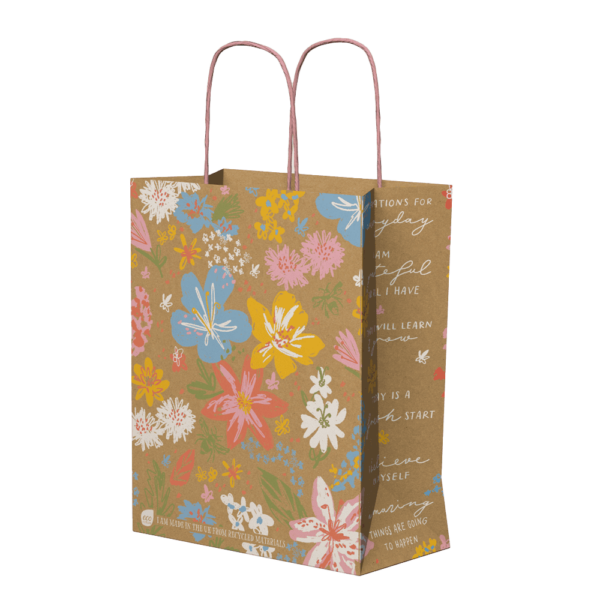 ECO Nature Medium Gift Bag - Floral