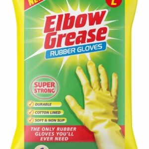 Elbow Grease Super Strong Rubber Gloves Large 1 Pack