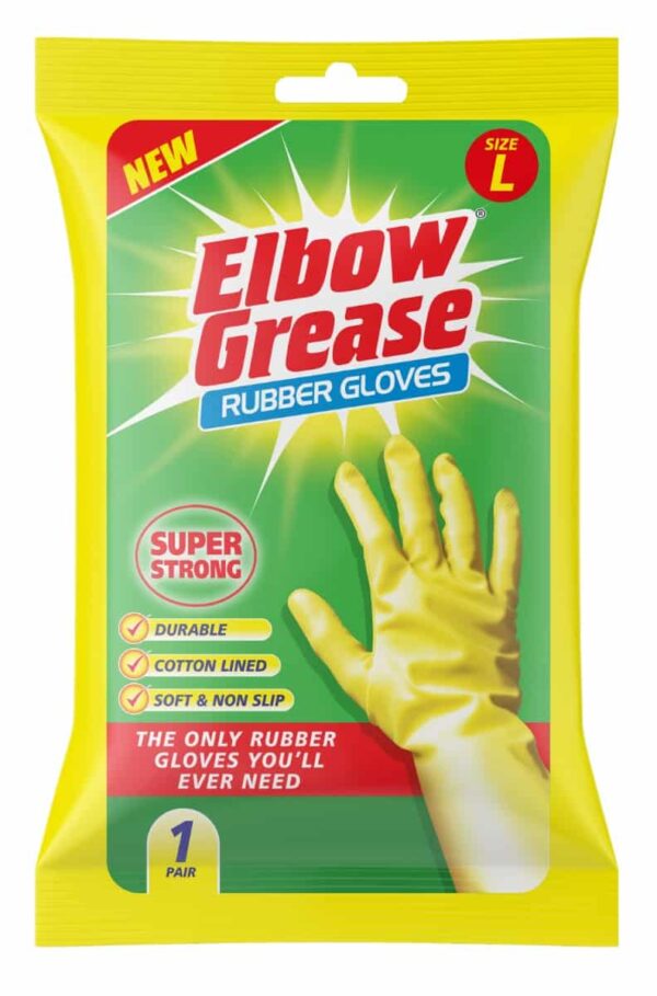 Elbow Grease Super Strong Rubber Gloves Large 1 Pack