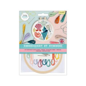 Embroidery By Numbers Kit - Seashells