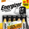 Energizer AA Alkaline Power 5pk (4+1 Free)