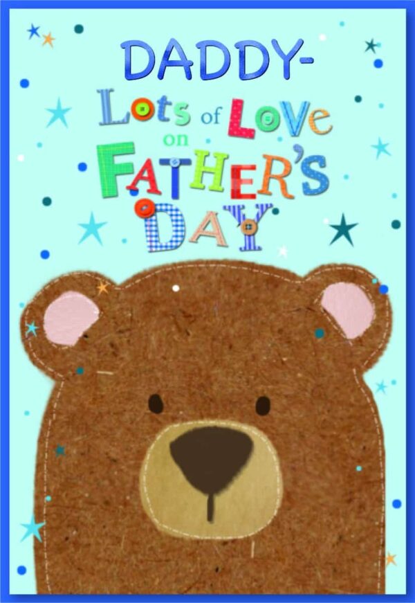 Father's Day Card Daddy - Brown Bear