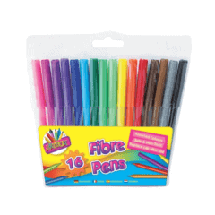 Fibre Tip Pens Hang Pack 16's