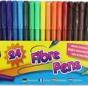 Fibre Tip Pens Hang Pack 24's