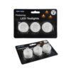 Flickering LED Tealights 3pk