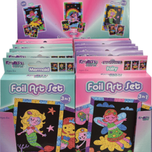 Foil Art Sets 3 Assorted Designs CDU