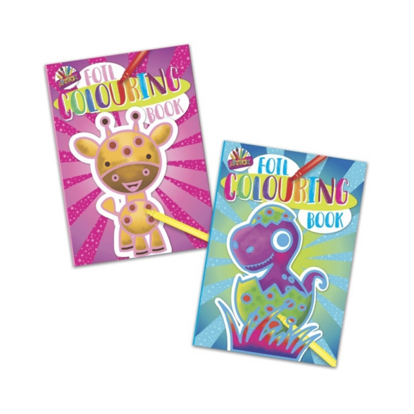 Foil Colouring Book 2 Assorted Designs