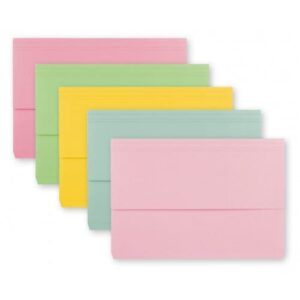 Foolscap Document Wallet Pastel Colours