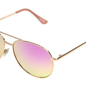 Foster Grant Sunglasses - Aviator - Shiny Pale Gold