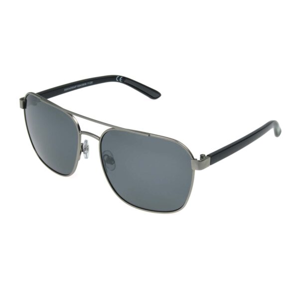 Foster Grant Sunglasses - Polarised - Aviator - Gunmetal/ Shiny Black