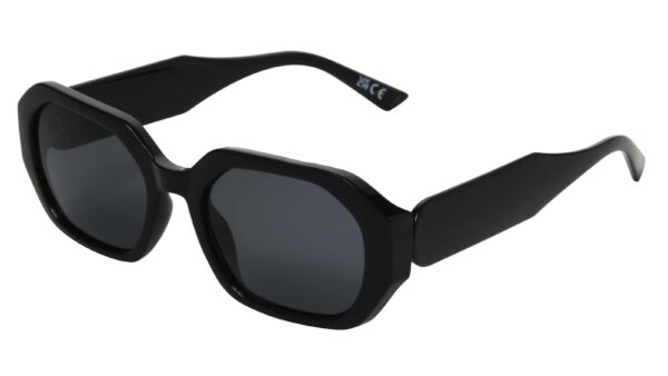 Foster Grant Sunglasses - Rectangle - Shiny Solid Black