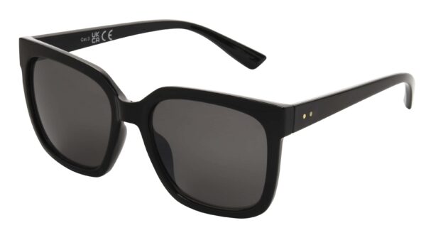 Foster Grant Sunglasses - Square - Solid Shiny Black