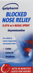 Galpharm Blocked Nose Relief Spray 15ml