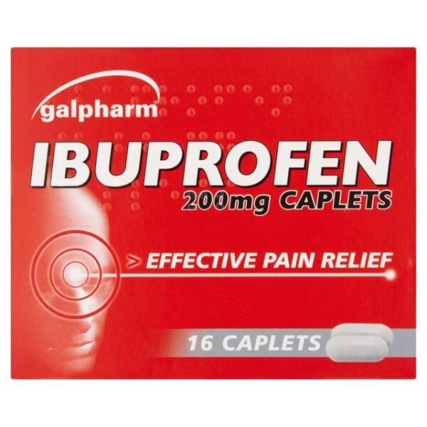 Galpharm Ibuprofen 200mg Caplets 16's