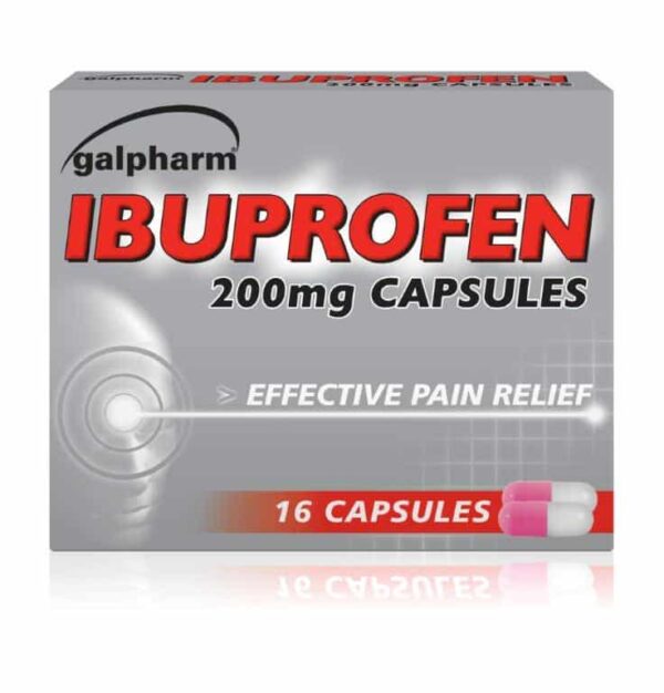 Galpharm Ibuprofen 200mg Capsules 16's