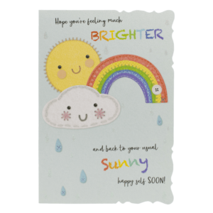 Get Well Card Rainbow Size 196mm x 137mm