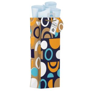 Gift Bag Bottle - Block Shapes W125xH355xD86mm