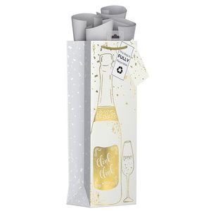 Gift Bag Bottle - Champagne Bottle W125xH355xD86mm