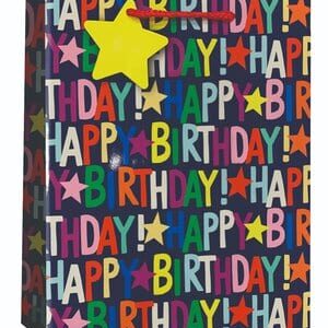 Gift Bag Medium - Bright Happy Birthday