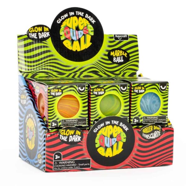 Glow In The Dark Super Squidge Ball 6cm