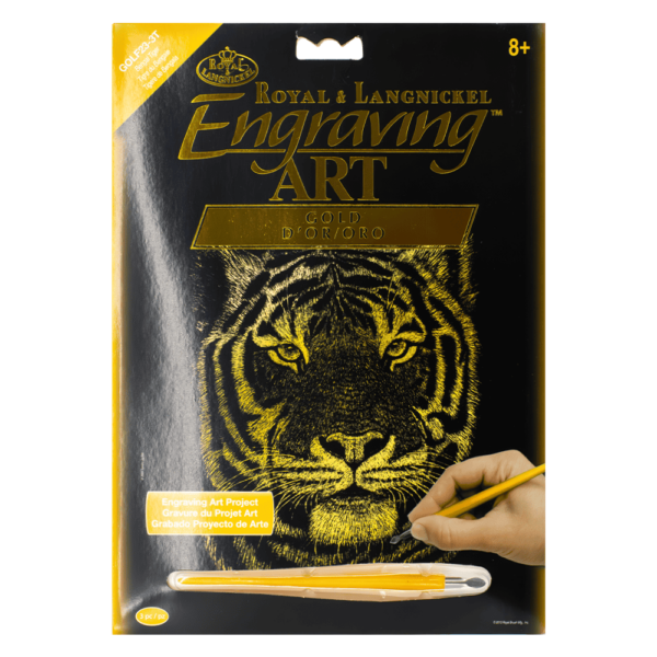 Gold Engraving Art - Bengal Tiger