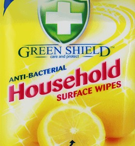 Greenshield Anti-Bacterial Household Wipes 40% Free 70's