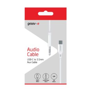 Groov-e Audio Cable USB-C - 3.5mm Male AUX Cable 1M