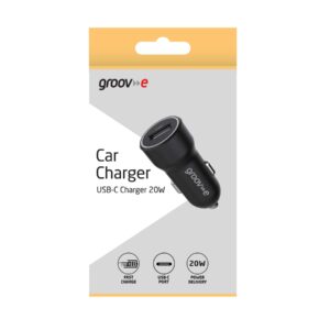 Groov-e Car Charger USB-C 20W Fast Charge