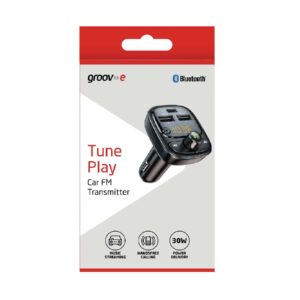 Groov-e Car FM Transmitter Bluetooth 30W Handsfree Calling & Music Streaming