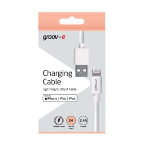 Groov-e Charging Cable Lightning - USB-A 2M 2.4A MFI