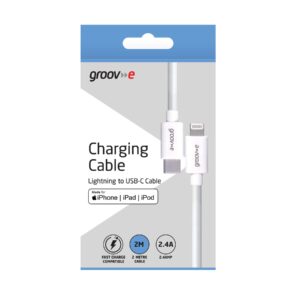 Groov-e Charging Cable Lightning - USB-C 2M 2.4A MFI