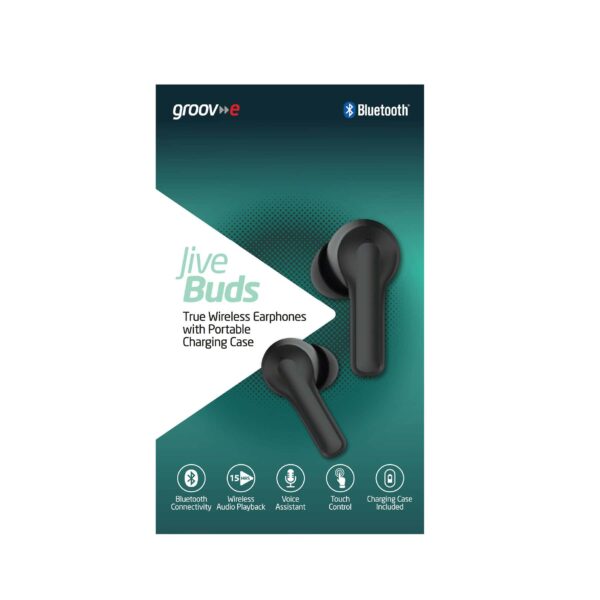 Groov-e Jive Buds True Wireless Earphones with Potable Charging Case