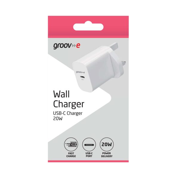 Groov-e Mains Charger USB-C Charger 20W