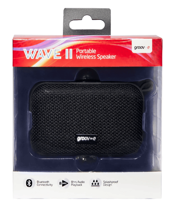 Groov-e Wave II Portable Wireless Bluetooth Speaker (6W)