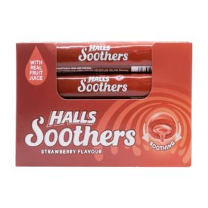 Halls Soothers Strawberry 45g