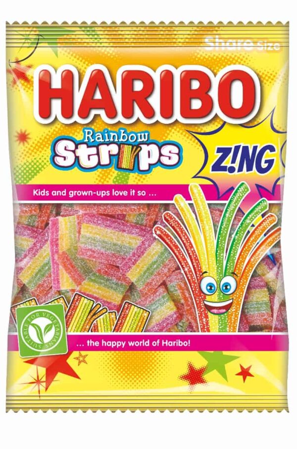 Haribo Rainbow Strips Z!ng 130g