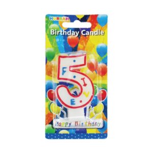 HB Number Candle 5