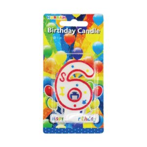 HB Number Candle 6