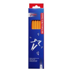 Hb Pencils With Eraser 18pk