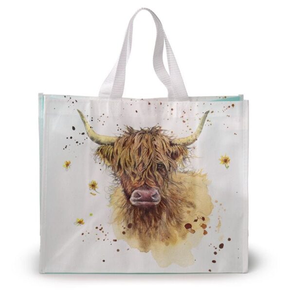 Highland Cow Design Reusable Shopping Bag