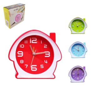 House Alarm Clock with Light 10.5cm