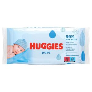 Huggies Pure Baby Wipes 56's