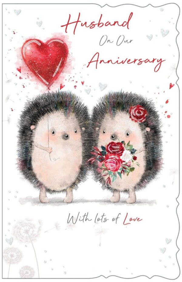 Husband Anniversary Card Size 274mm x 177mm