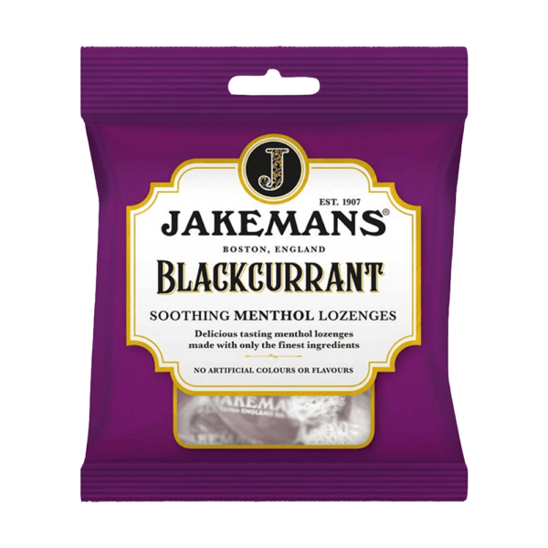 Jakemans Soothing Menthol Lozenges - Blackcurrant Menthol 73g