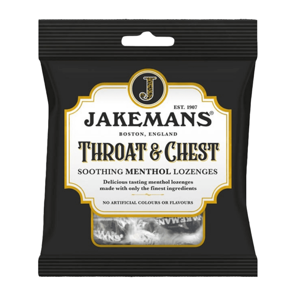 Jakemans Soothing Menthol Lozenges - Throat & Chest Menthol 73g